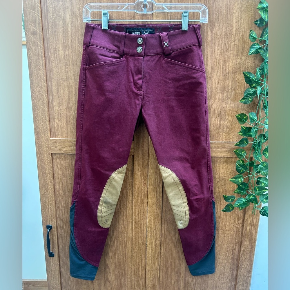 Burgundy Tredstep breeches size 26